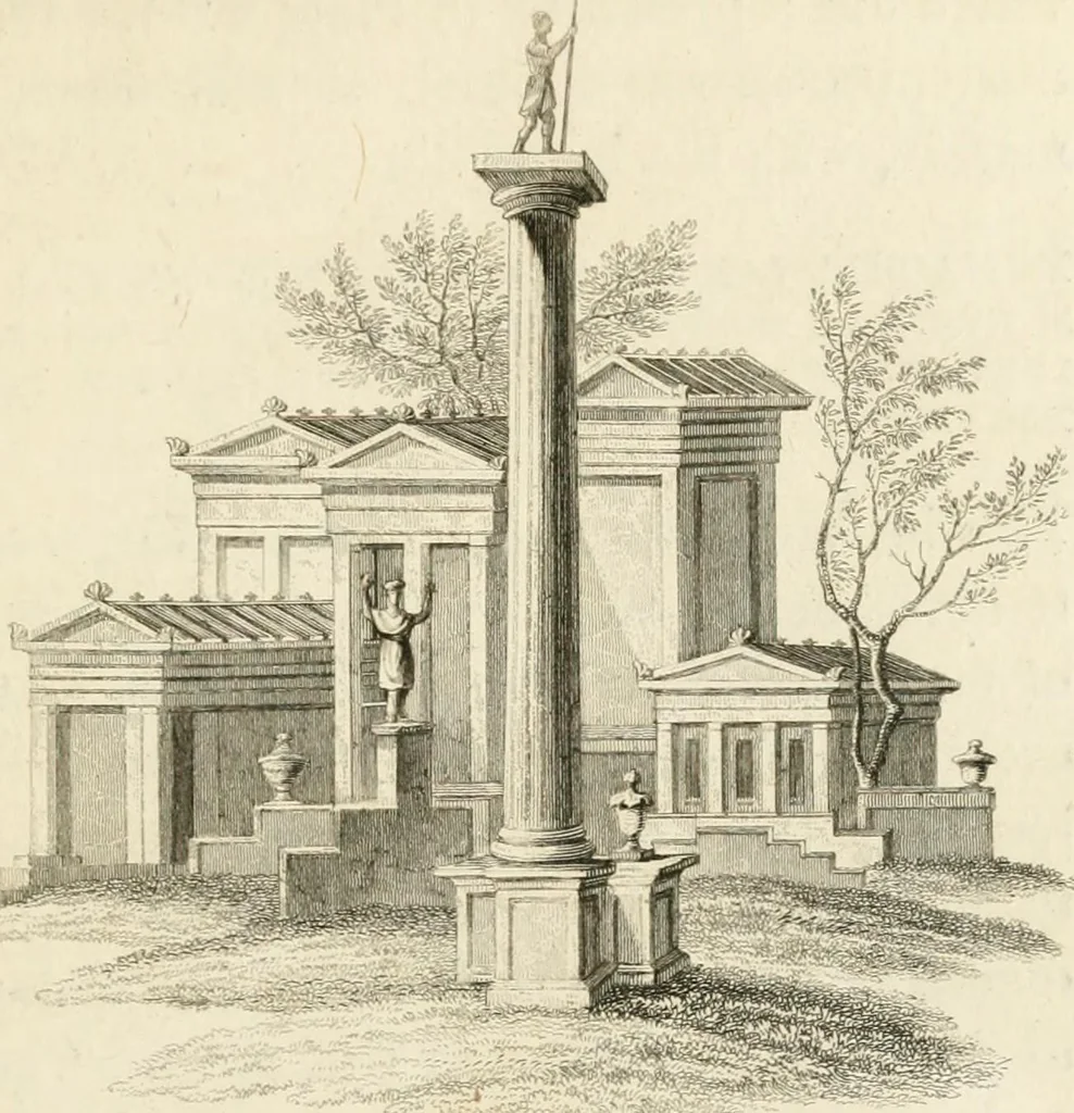 An illustration from Pompeiana : the topography, edifices and ornaments of Pompeii : the result of excavations since 1819, 1832, leaf 62