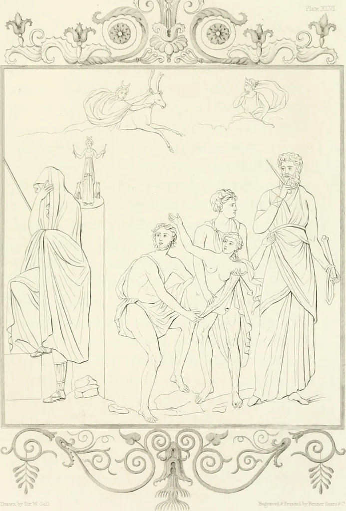 An illustration from Pompeiana : the topography, edifices and ornaments of Pompeii : the result of excavations since 1819, 1832, leaf 180