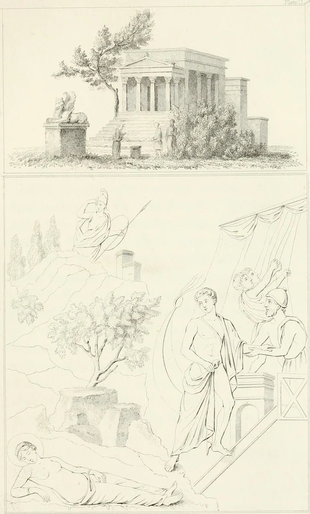 An illustration from Pompeiana : the topography, edifices and ornaments of Pompeii : the result of excavations since 1819, 1832, leaf 189