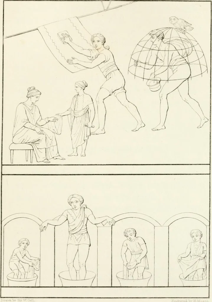 An illustration from Pompeiana : the topography, edifices and ornaments of Pompeii : the result of excavations since 1819, 1832, leaf 193