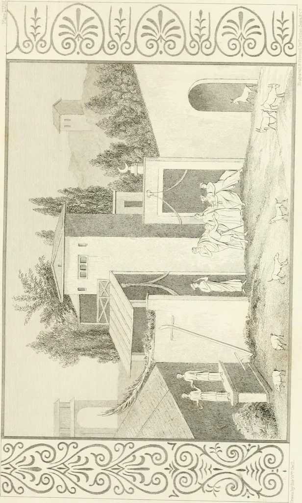 An illustration from Pompeiana : the topography, edifices and ornaments of Pompeii : the result of excavations since 1819, 1832, leaf 209