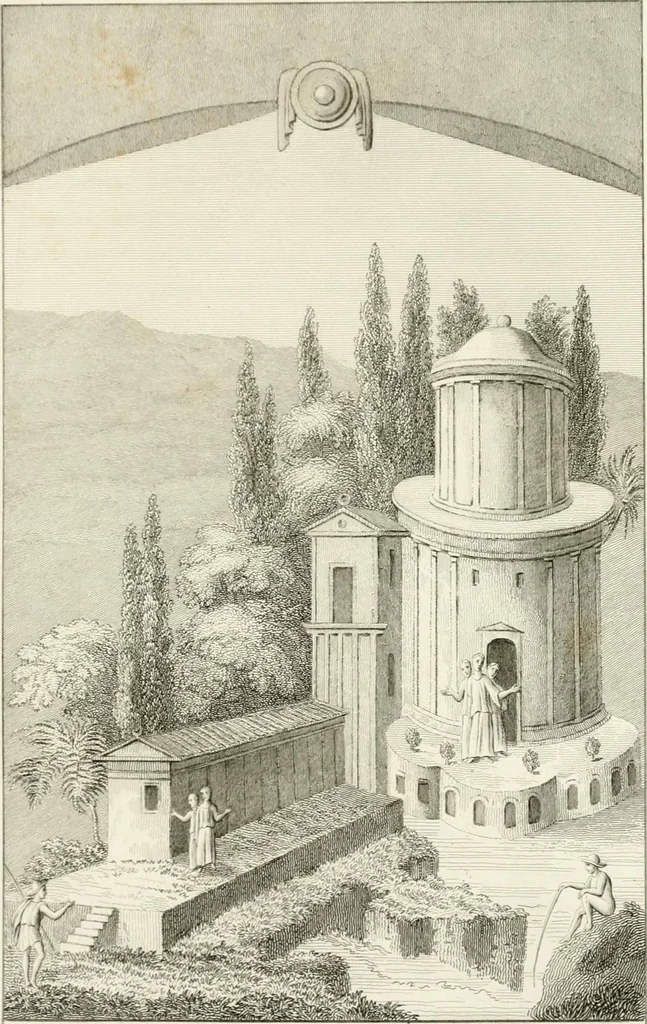 An illustration from Pompeiana : the topography, edifices and ornaments of Pompeii : the result of excavations since 1819, 1832, leaf 213