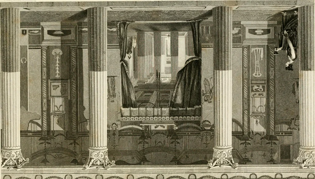 An illustration from Pompeiana : the topography, edifices and ornaments of Pompeii : the result of excavations since 1819, 1832, leaf 245