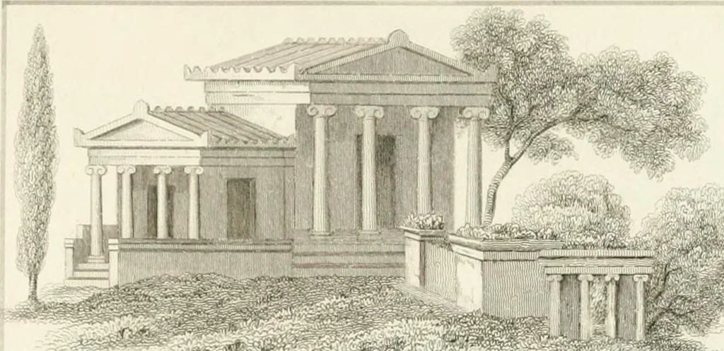 An illustration from Pompeiana : the topography, edifices and ornaments of Pompeii : the result of excavations since 1819, 1832, leaf 253