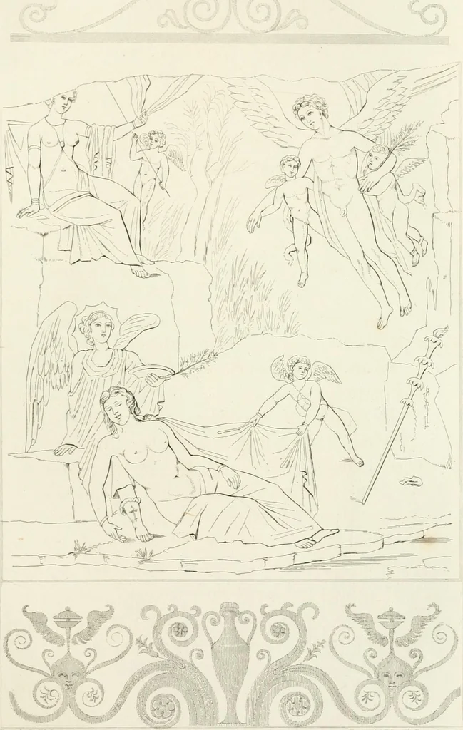 An illustration from Pompeiana : the topography, edifices and ornaments of Pompeii : the result of excavations since 1819, 1832, leaf 257