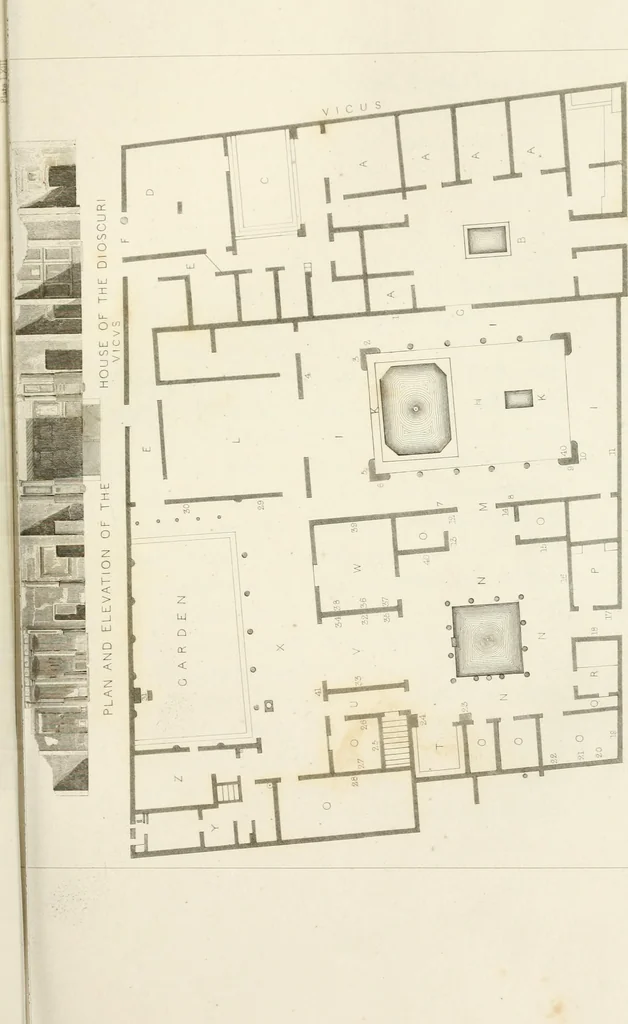 An illustration from Pompeiana : the topography, edifices and ornaments of Pompeii : the result of excavations since 1819, 1832, leaf 36