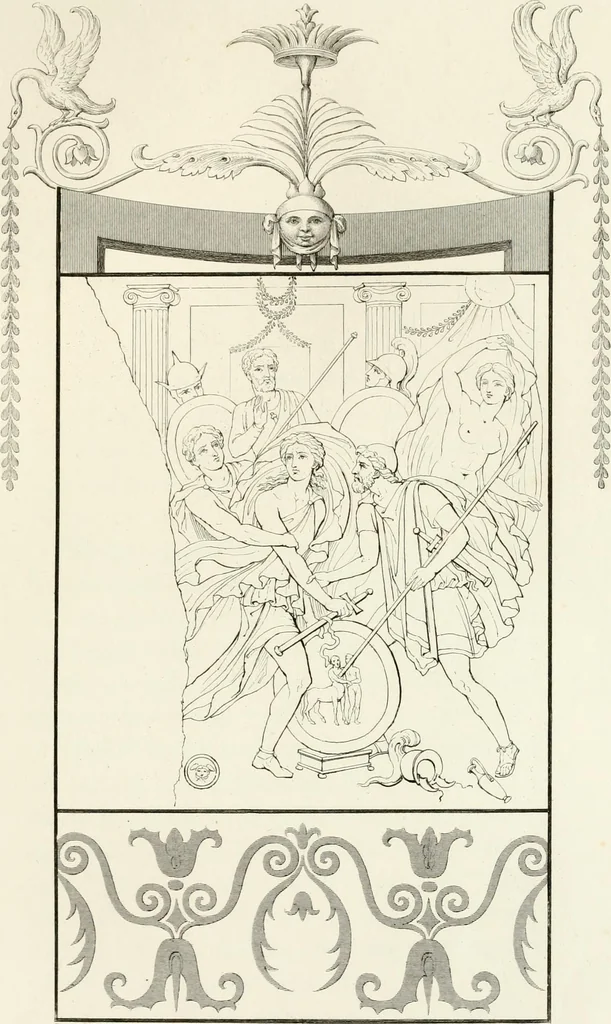 An illustration from Pompeiana : the topography, edifices and ornaments of Pompeii : the result of excavations since 1819, 1832, leaf 66