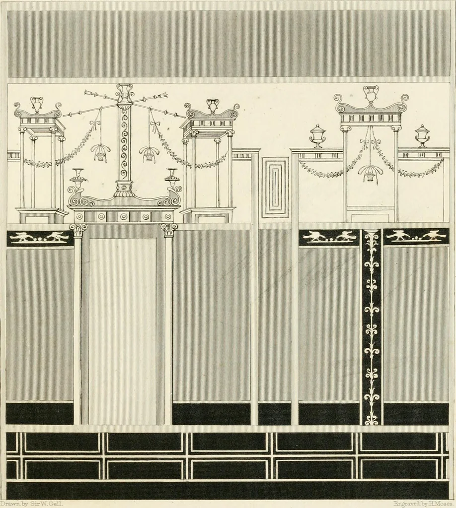 An illustration from Pompeiana : the topography, edifices and ornaments of Pompeii : the result of excavations since 1819, 1832, leaf 92