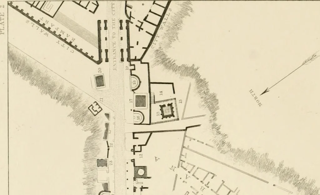 An illustration from Pompeiana : the topography, edifices, and ornaments of Pompeii, 1852, leaf 107