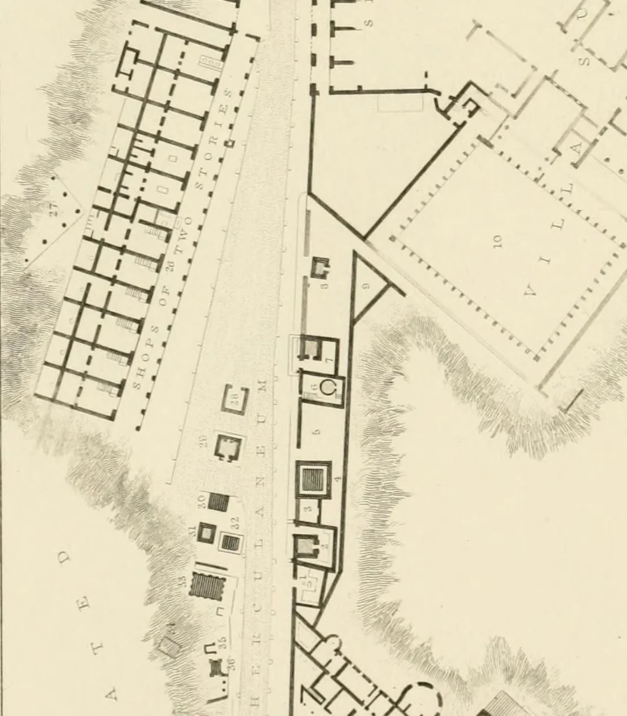 An illustration from Pompeiana : the topography, edifices, and ornaments of Pompeii, 1852, leaf 107