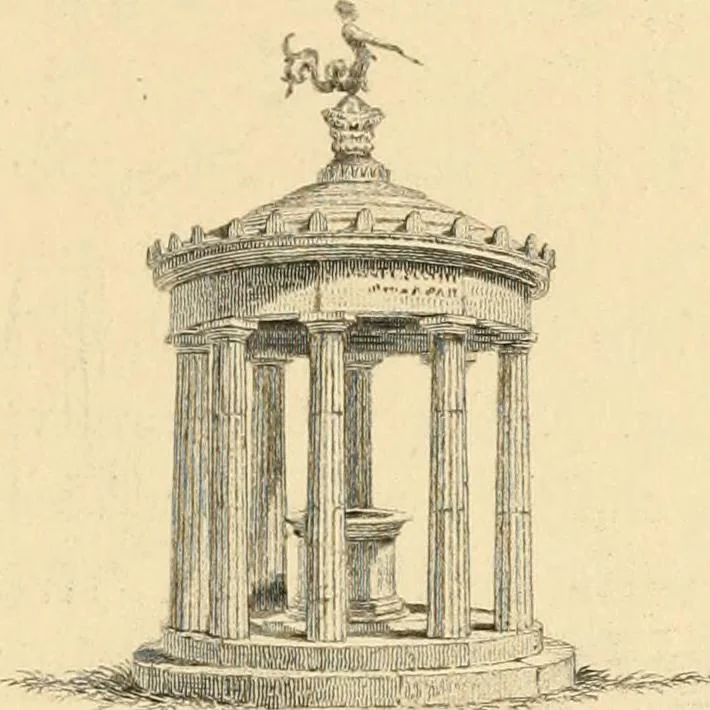 An illustration from Pompeiana : the topography, edifices, and ornaments of Pompeii, 1852, leaf 12