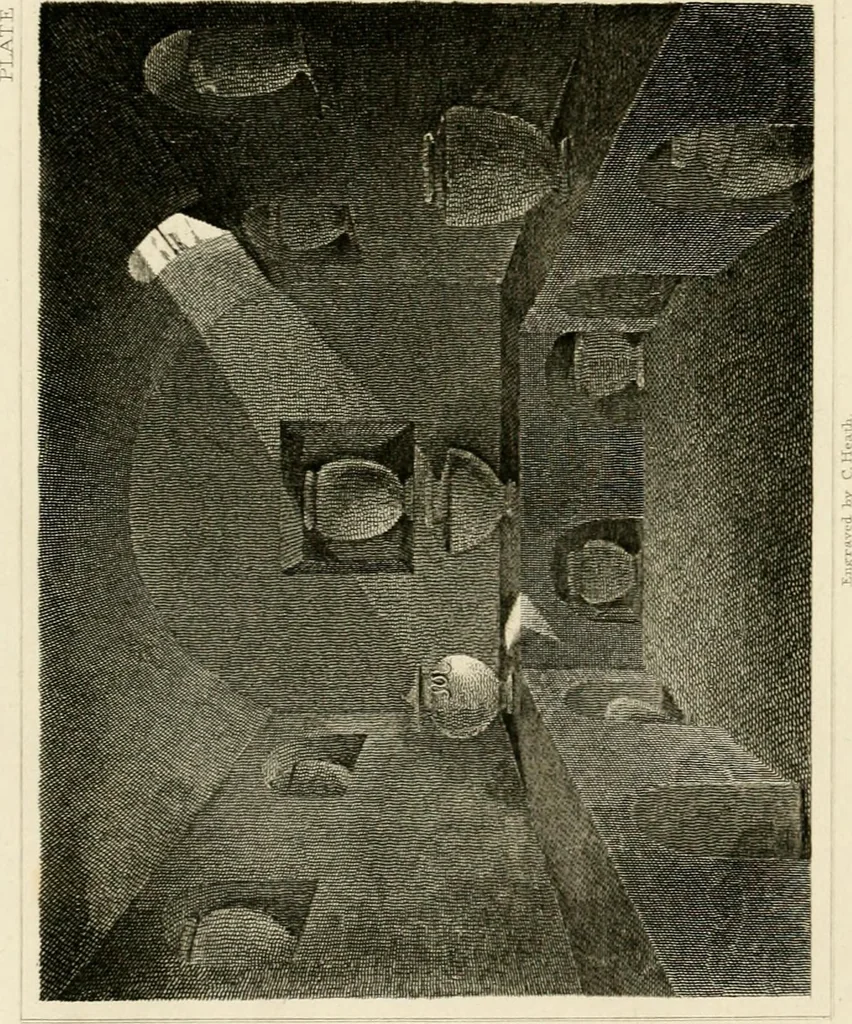 An illustration from Pompeiana : the topography, edifices, and ornaments of Pompeii, 1852, leaf 129