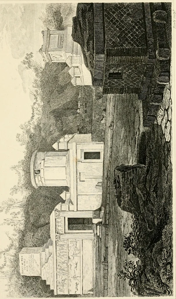 An illustration from Pompeiana : the topography, edifices, and ornaments of Pompeii, 1852, leaf 132