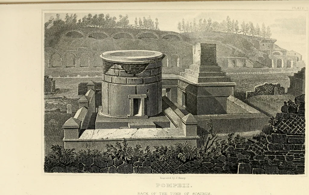 An illustration from Pompeiana : the topography, edifices, and ornaments of Pompeii, 1852, leaf 138