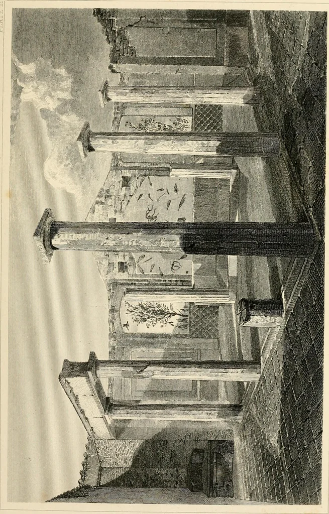 An illustration from Pompeiana : the topography, edifices, and ornaments of Pompeii, 1852, leaf 196