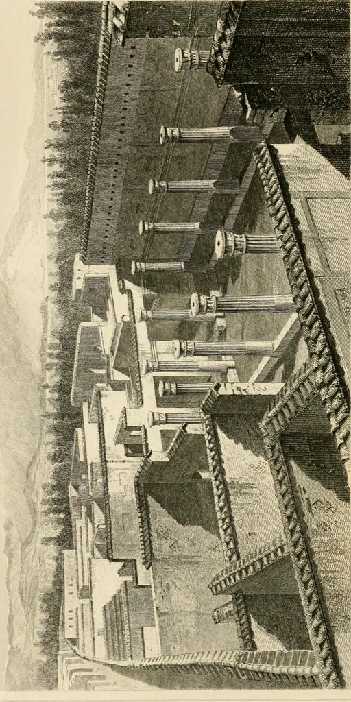 An illustration from Pompeiana : the topography, edifices, and ornaments of Pompeii, 1852, leaf 201