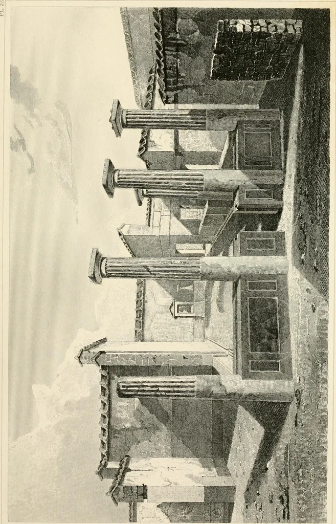 An illustration from Pompeiana : the topography, edifices, and ornaments of Pompeii, 1852, leaf 206