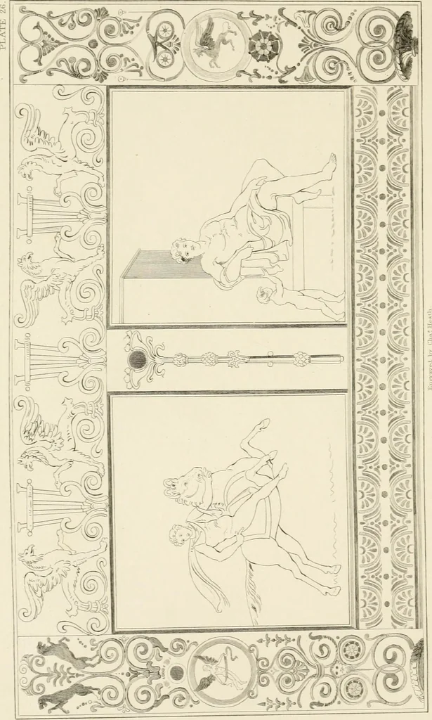 An illustration from Pompeiana : the topography, edifices, and ornaments of Pompeii, 1852, leaf 209