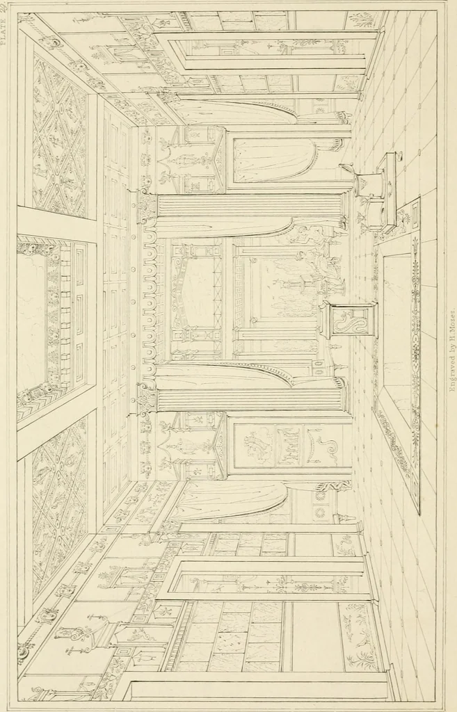 An illustration from Pompeiana : the topography, edifices, and ornaments of Pompeii, 1852, leaf 219