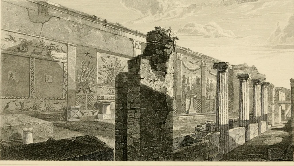 An illustration from Pompeiana : the topography, edifices, and ornaments of Pompeii, 1852, leaf 227