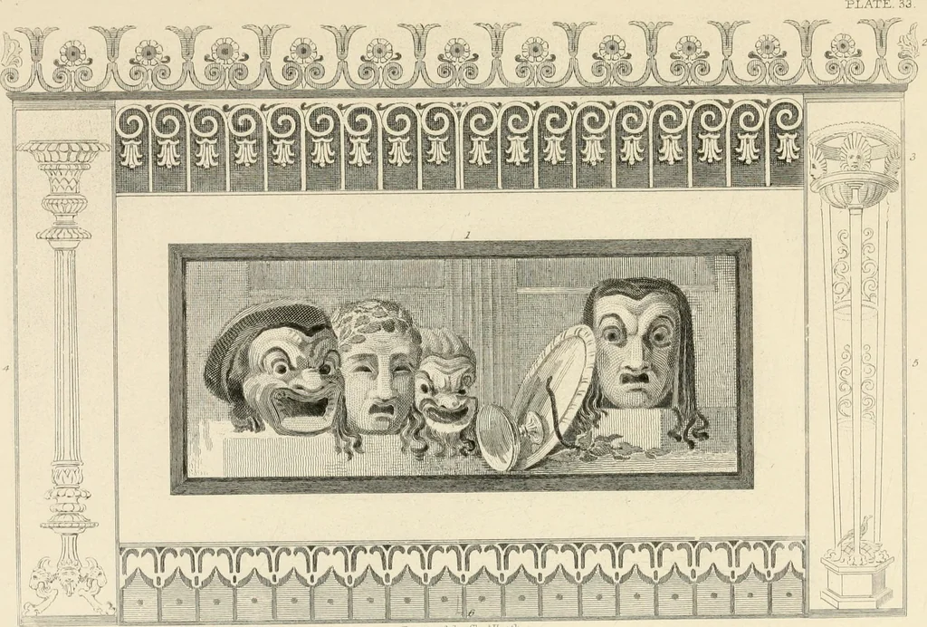 An illustration from Pompeiana : the topography, edifices, and ornaments of Pompeii, 1852, leaf 230