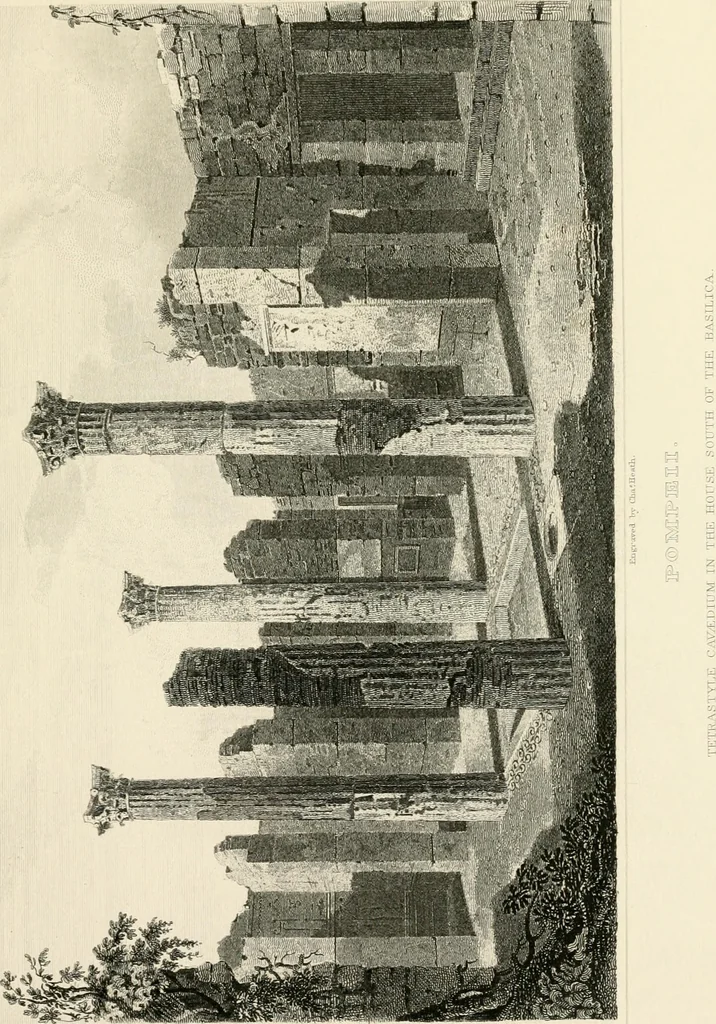 An illustration from Pompeiana : the topography, edifices, and ornaments of Pompeii, 1852, leaf 252