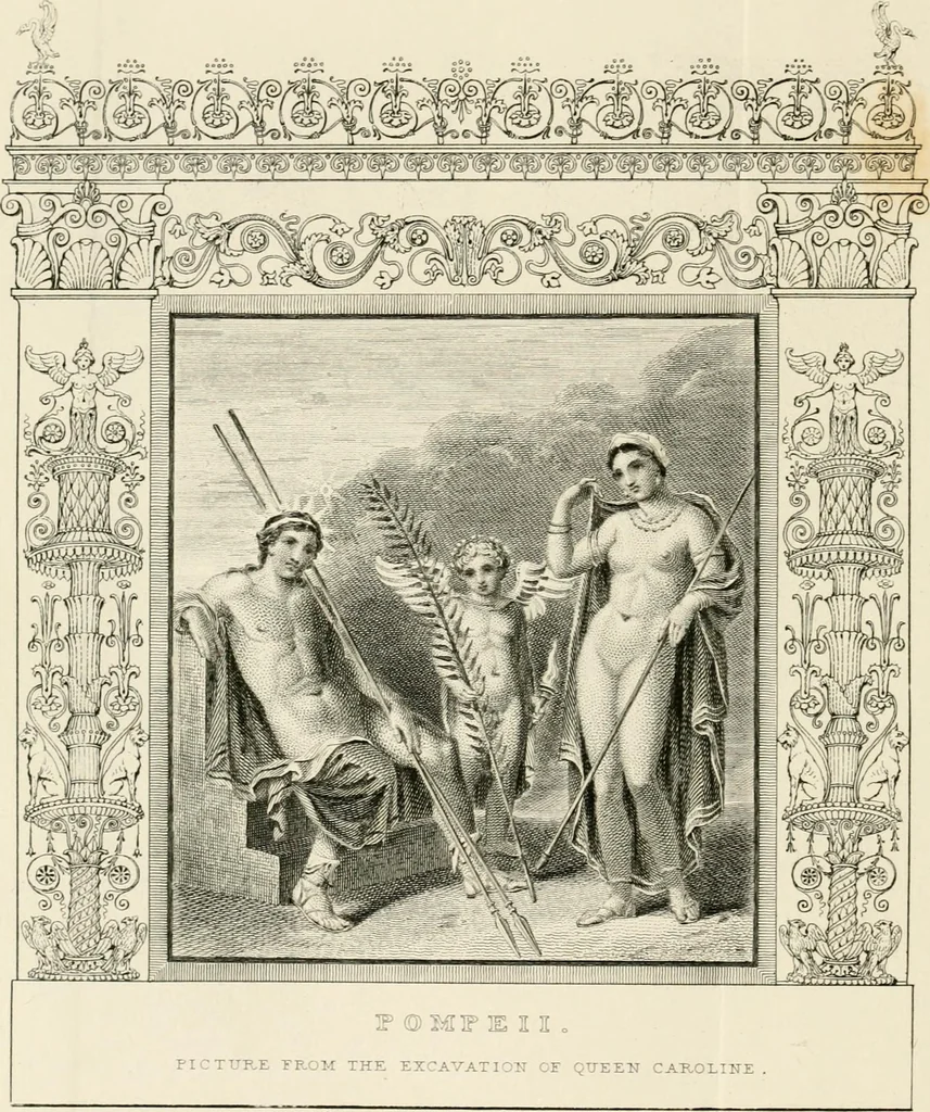 An illustration from Pompeiana : the topography, edifices, and ornaments of Pompeii, 1852, leaf 259