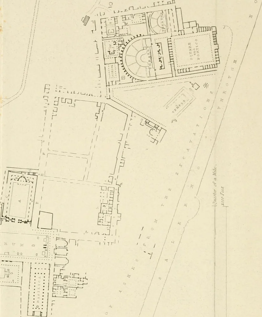 An illustration from Pompeiana : the topography, edifices, and ornaments of Pompeii, 1852, leaf 261
