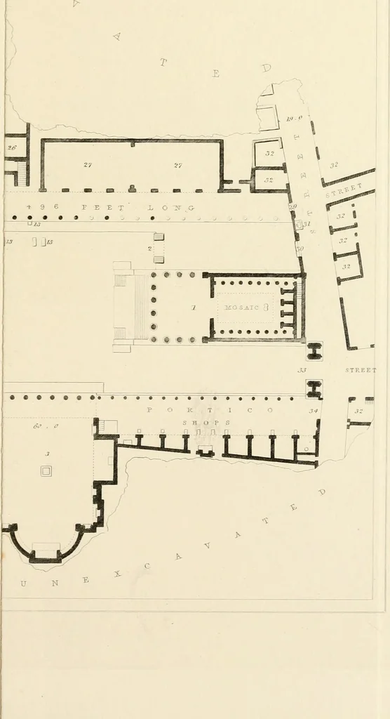 An illustration from Pompeiana : the topography, edifices, and ornaments of Pompeii, 1852, leaf 276