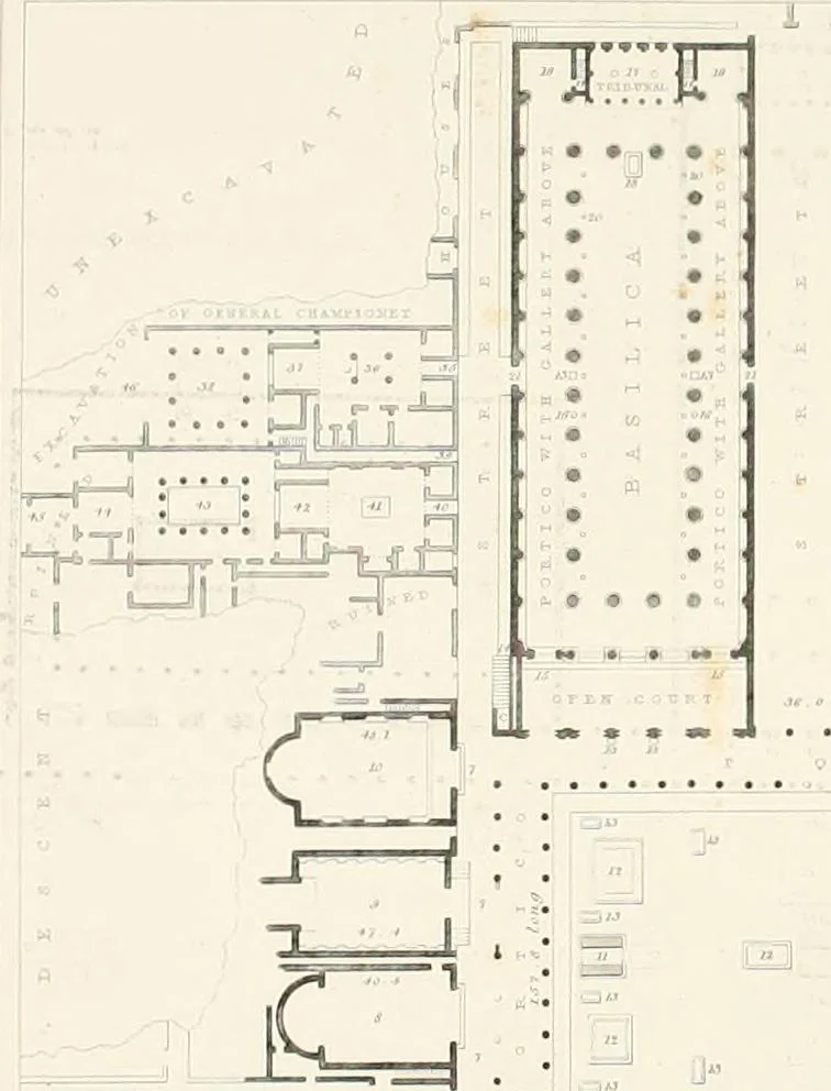 An illustration from Pompeiana : the topography, edifices, and ornaments of Pompeii, 1852, leaf 277