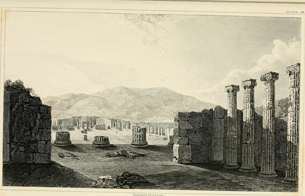 An illustration from Pompeiana : the topography, edifices, and ornaments of Pompeii, 1852, leaf 294
