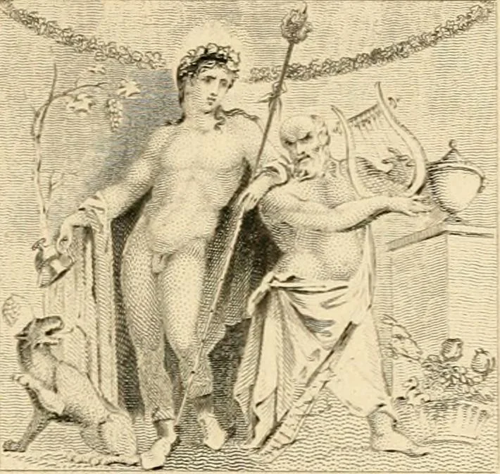 An illustration from Pompeiana : the topography, edifices, and ornaments of Pompeii, 1852, leaf 304