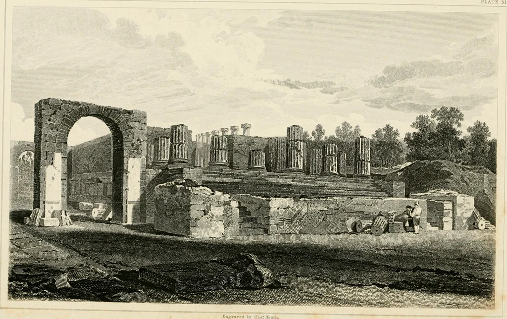 An illustration from Pompeiana : the topography, edifices, and ornaments of Pompeii, 1852, leaf 307