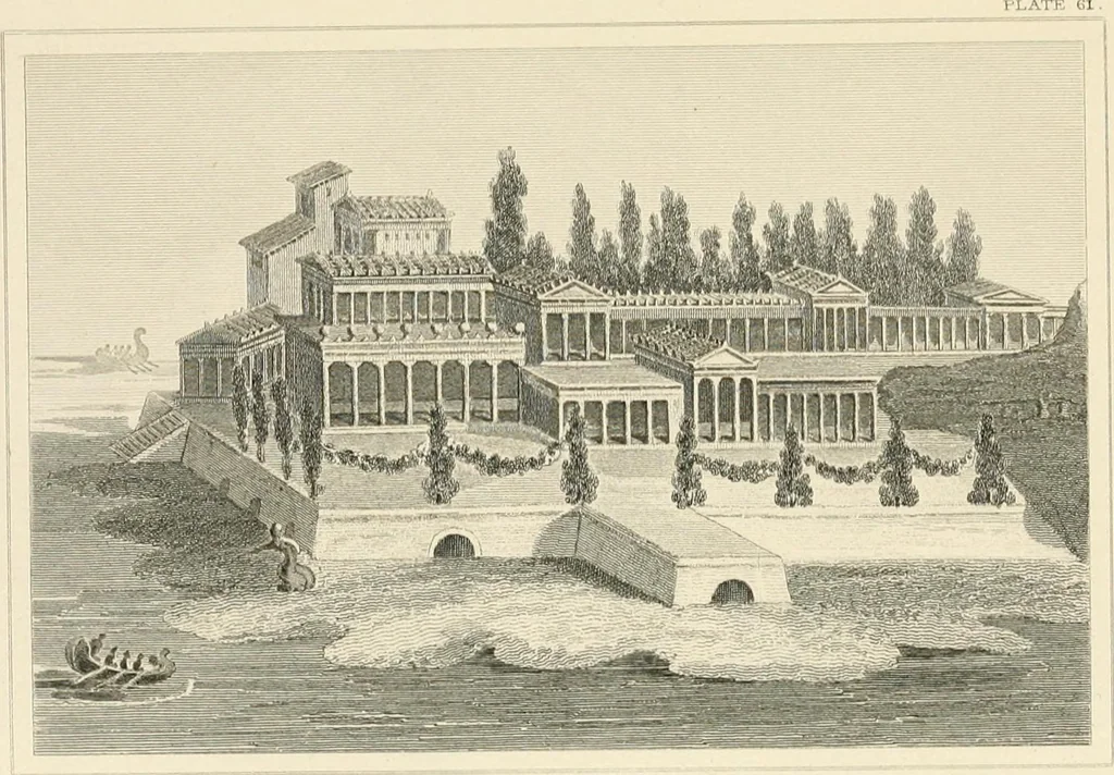 An illustration from Pompeiana : the topography, edifices, and ornaments of Pompeii, 1852, leaf 328