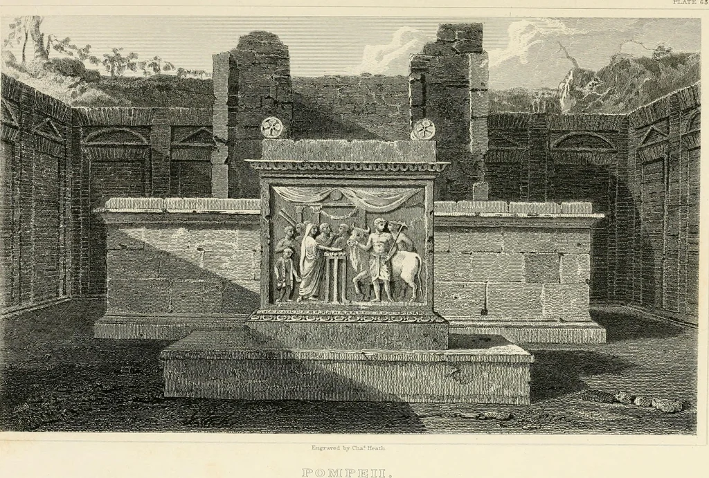 An illustration from Pompeiana : the topography, edifices, and ornaments of Pompeii, 1852, leaf 332