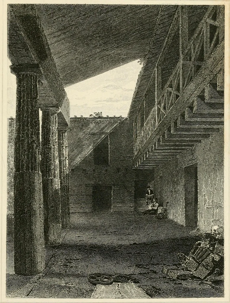 An illustration from Pompeiana : the topography, edifices, and ornaments of Pompeii, 1852, leaf 372