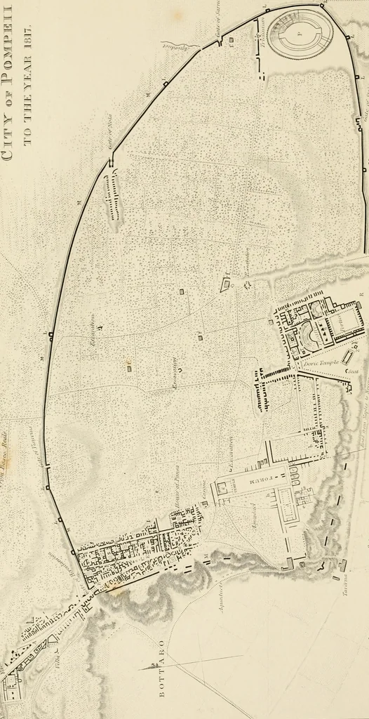 An illustration from Pompeiana : the topography, edifices, and ornaments of Pompeii, 1852, leaf 49