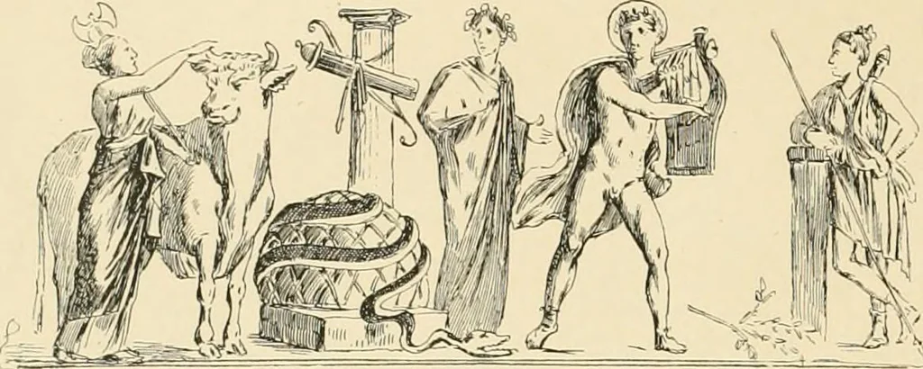 An illustration from Pompei : la ville, les moeurs, les arts, 1899, leaf 107