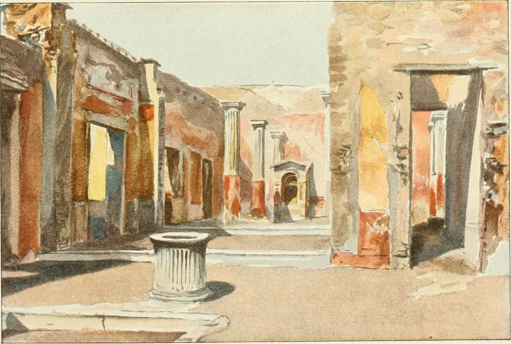 An illustration from Pompei : la ville, les moeurs, les arts, 1899, leaf 142