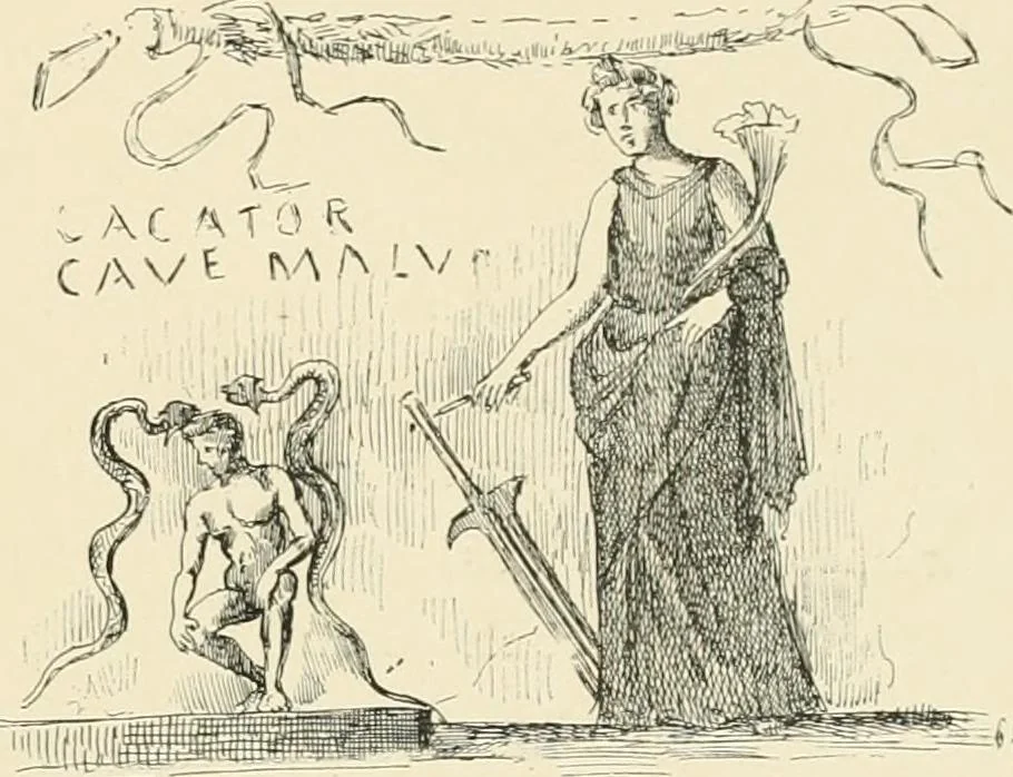 An illustration from Pompei : la ville, les moeurs, les arts, 1899, leaf 150