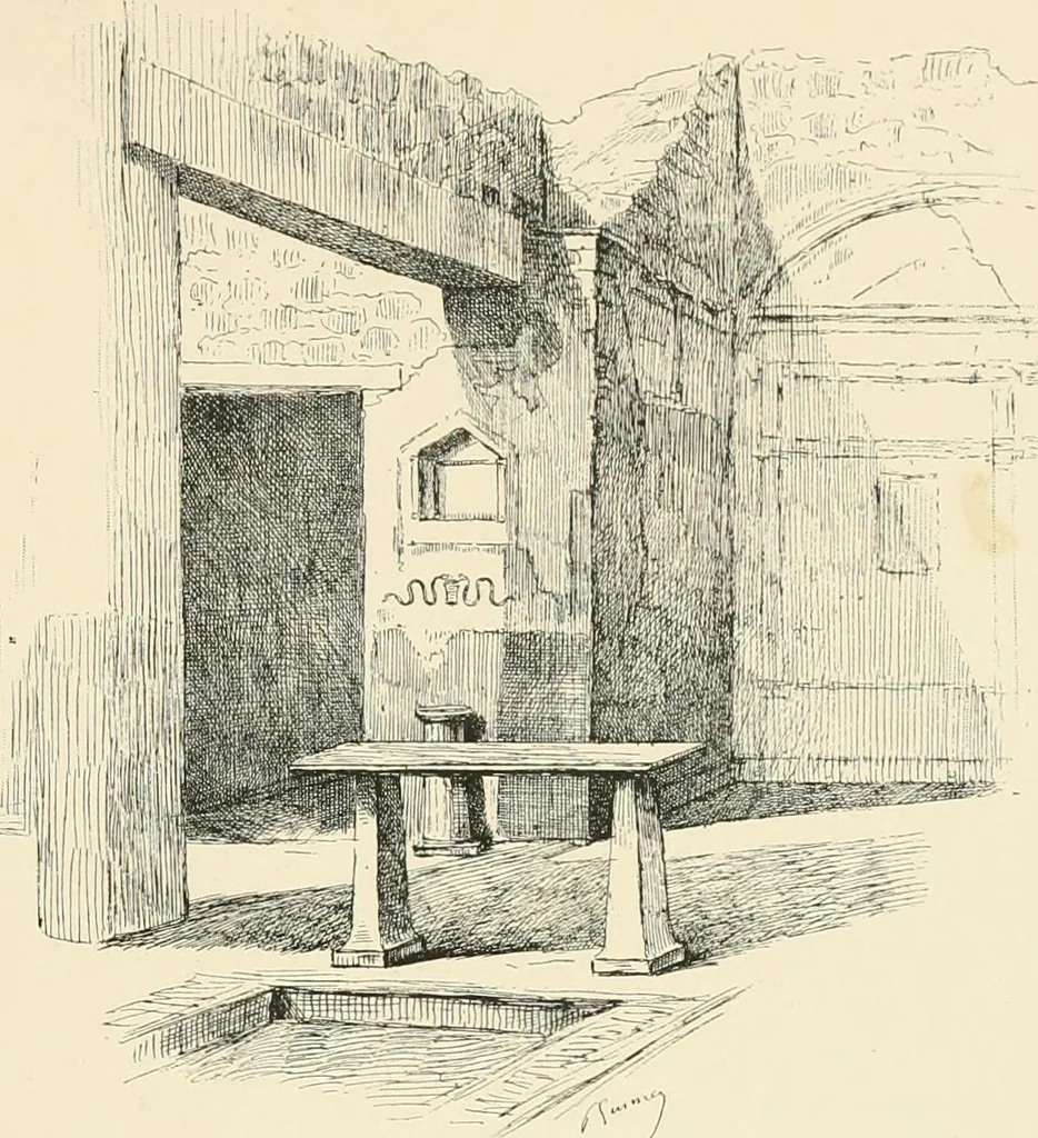An illustration from Pompei : la ville, les moeurs, les arts, 1899, leaf 154