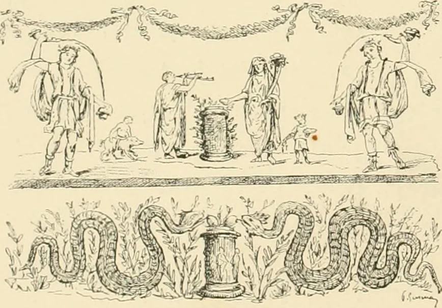 An illustration from Pompei : la ville, les moeurs, les arts, 1899, leaf 155