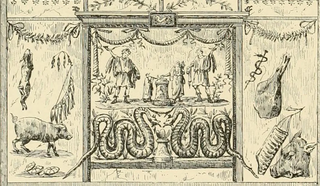 An illustration from Pompei : la ville, les moeurs, les arts, 1899, leaf 163