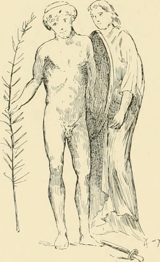 An illustration from Pompei : la ville, les moeurs, les arts, 1899, leaf 199