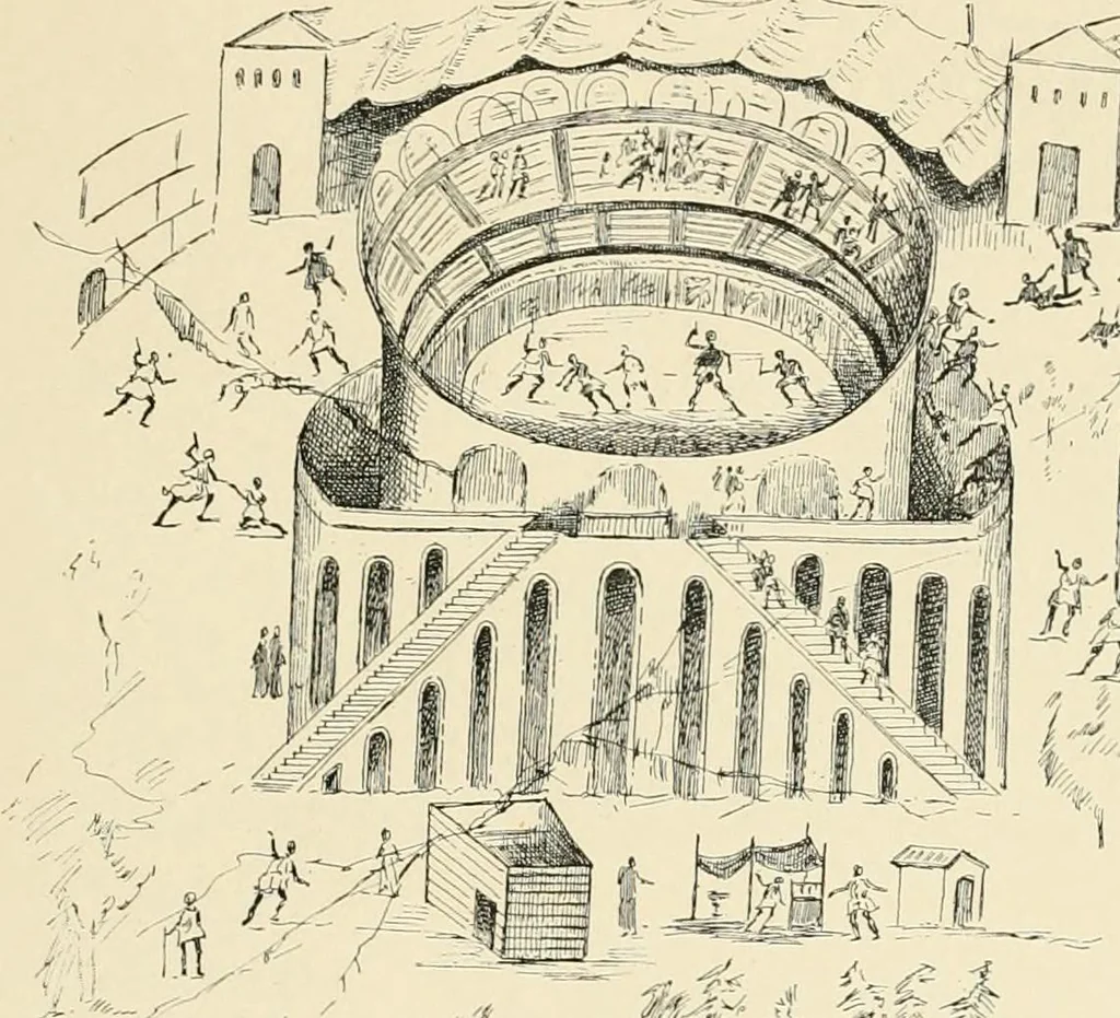 An illustration from Pompei : la ville, les moeurs, les arts, 1899, leaf 204