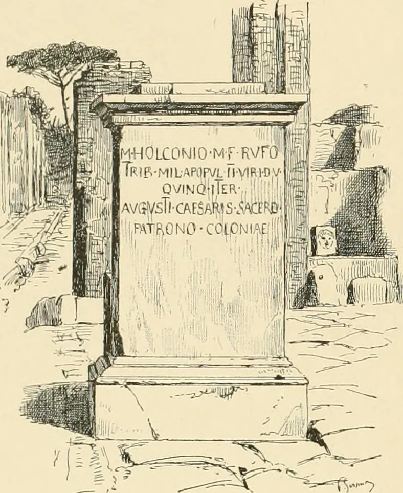 An illustration from Pompei : la ville, les moeurs, les arts, 1899, leaf 251