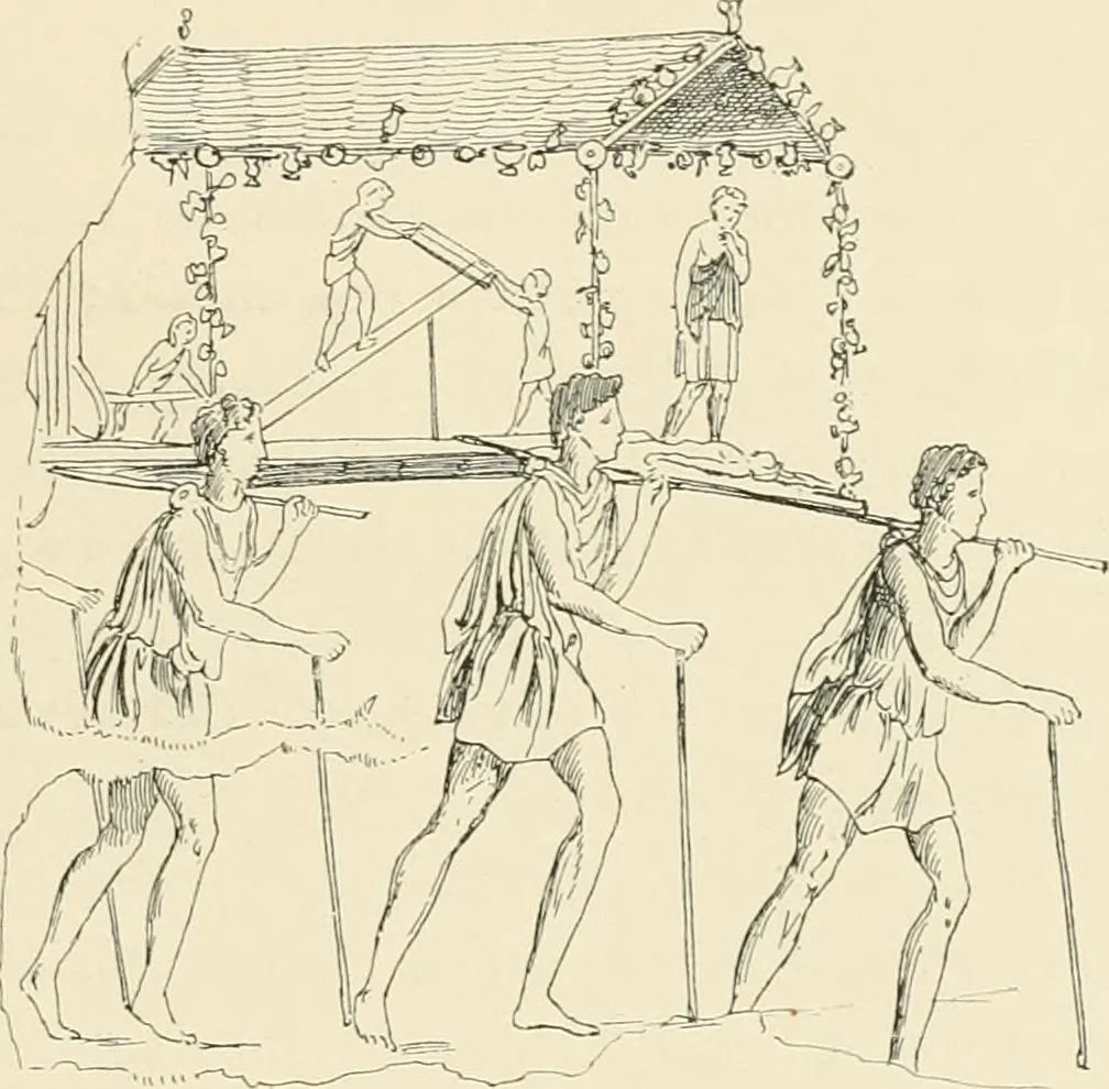 An illustration from Pompei : la ville, les moeurs, les arts, 1899, leaf 272