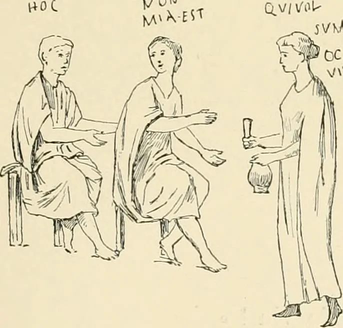 An illustration from Pompei : la ville, les moeurs, les arts, 1899, leaf 284