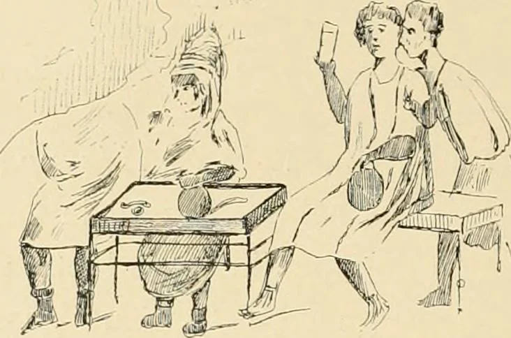 An illustration from Pompei : la ville, les moeurs, les arts, 1899, leaf 287