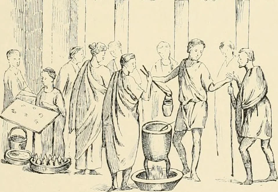 An illustration from Pompei : la ville, les moeurs, les arts, 1899, leaf 320